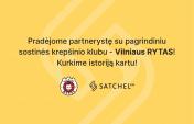 Elektroninių pinigų įstaiga „Satchel“ tapo sidabriniu Vilniaus „Ryto“ rėmėju.