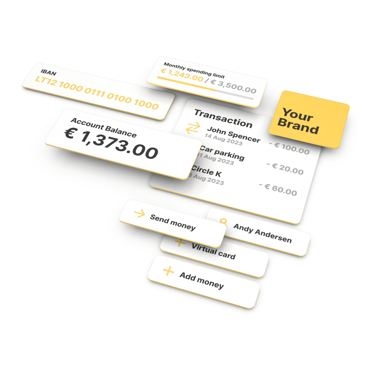 Banking interface elements