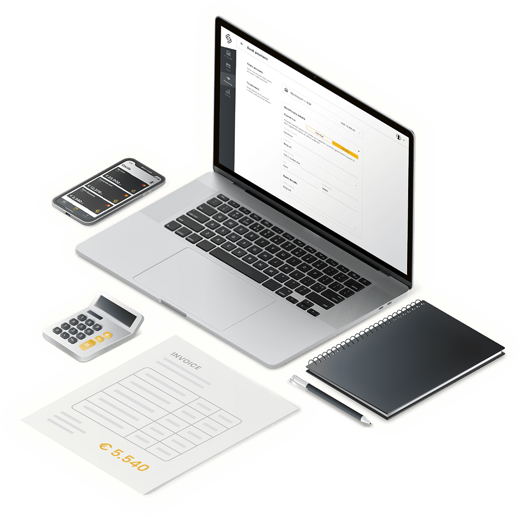 Ноутбук з онлайн-аккаунтом для бізнесу