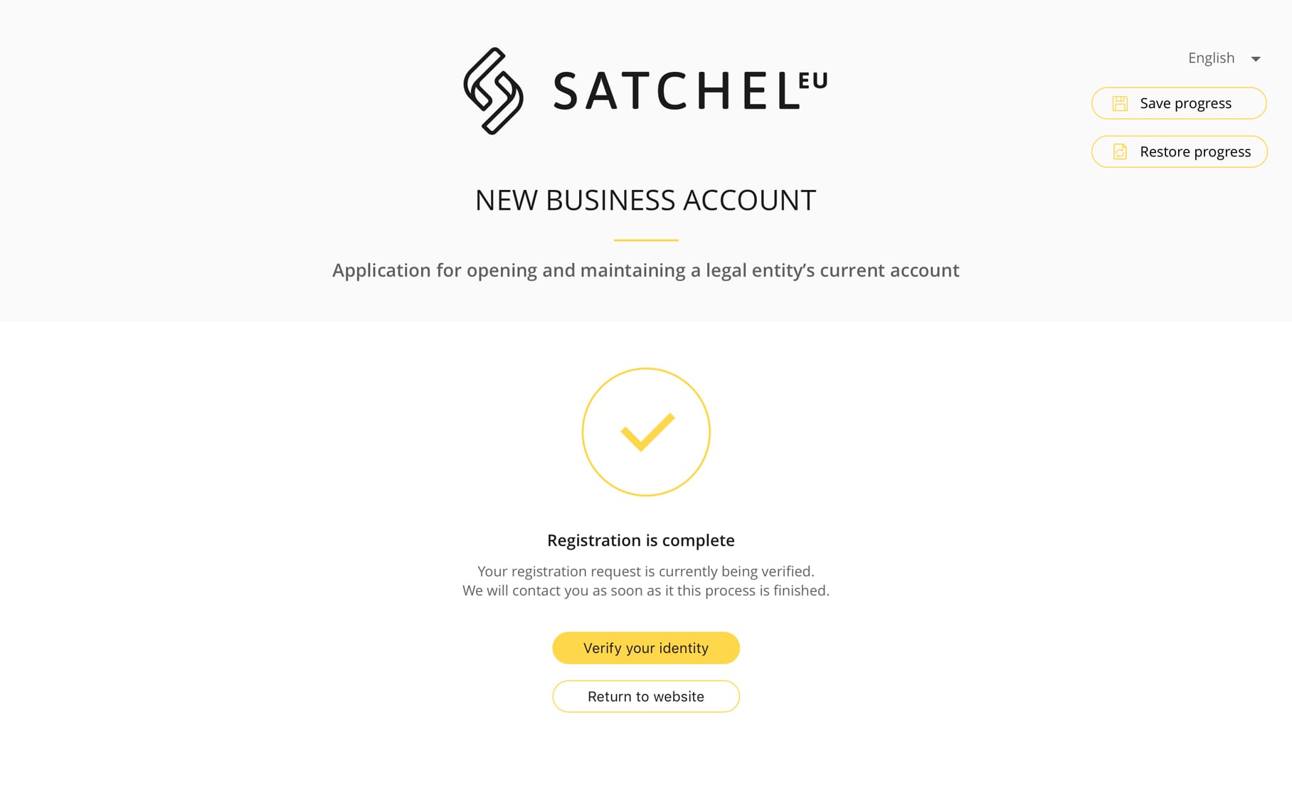 Satchel business account