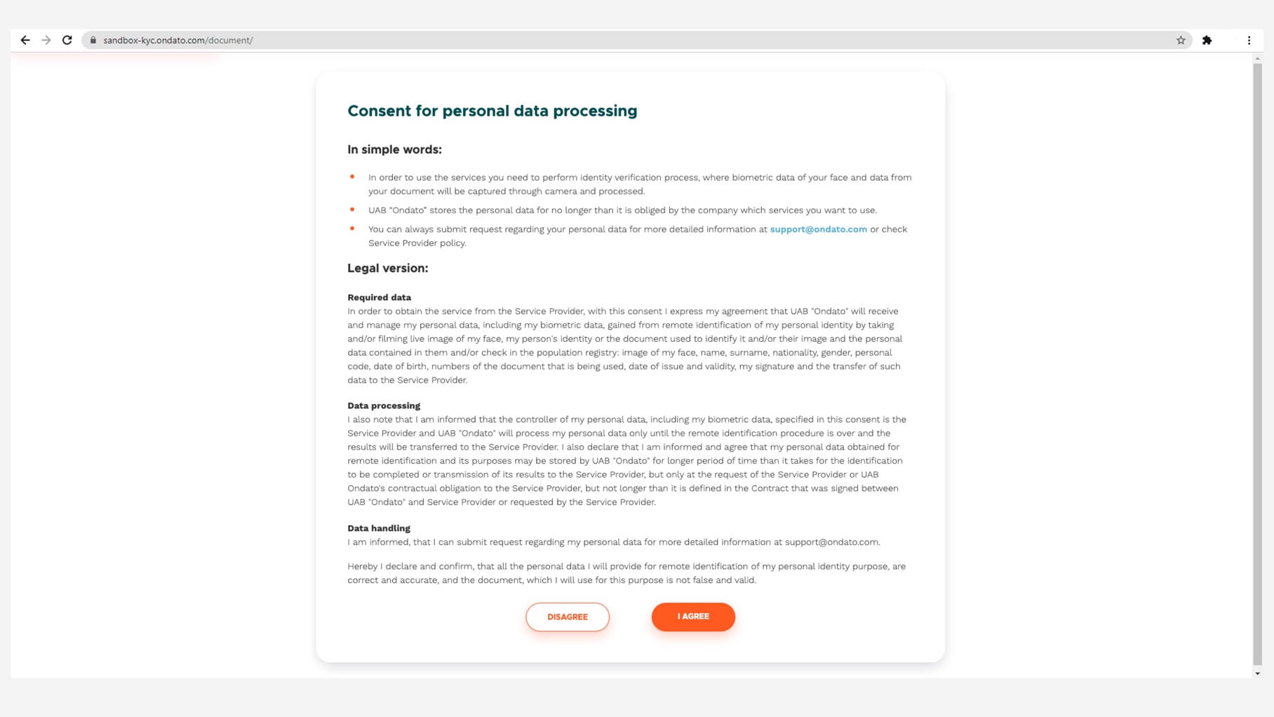 Satchel verification process step 1
