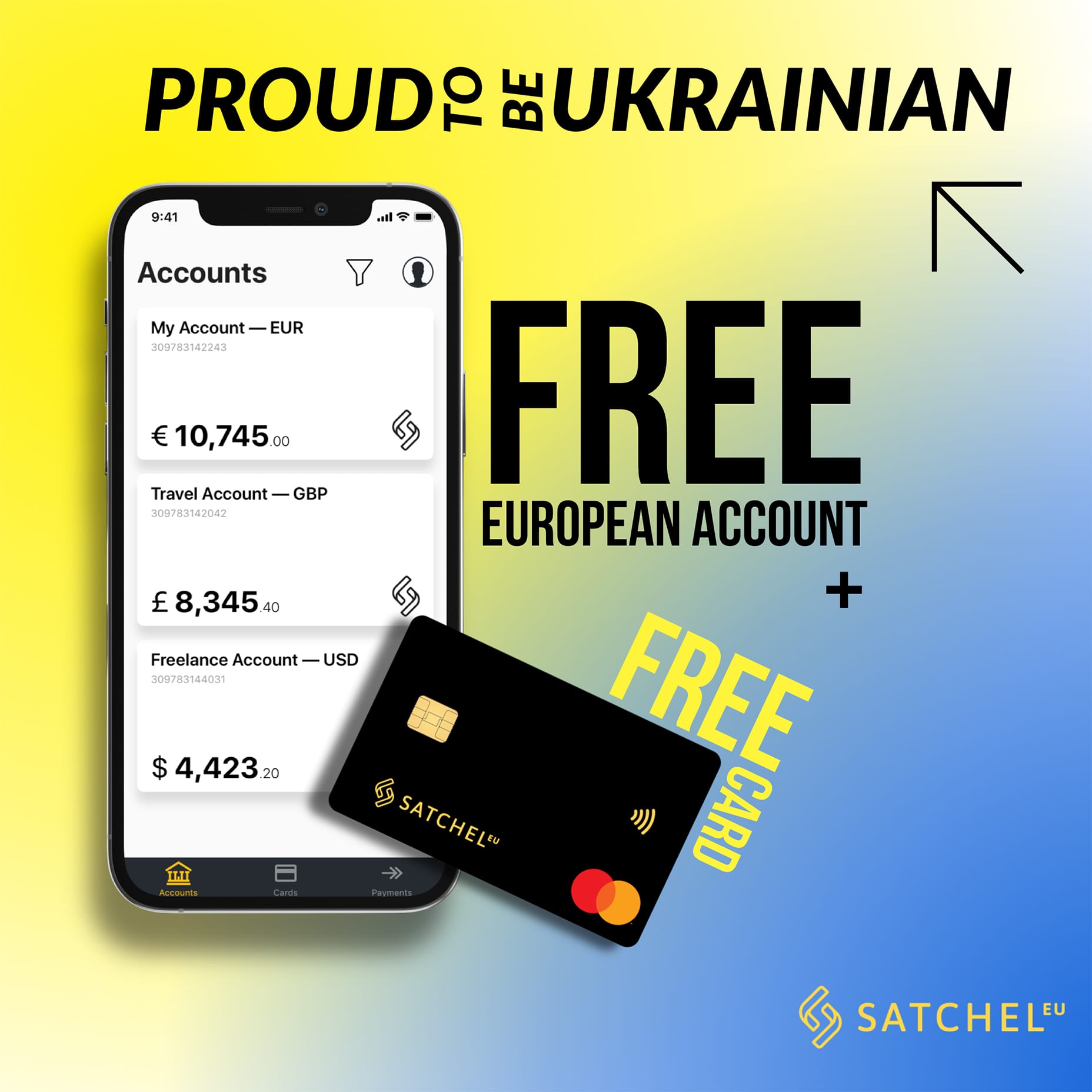 How can Ukrainian citizens open an account with Satchel.eu?