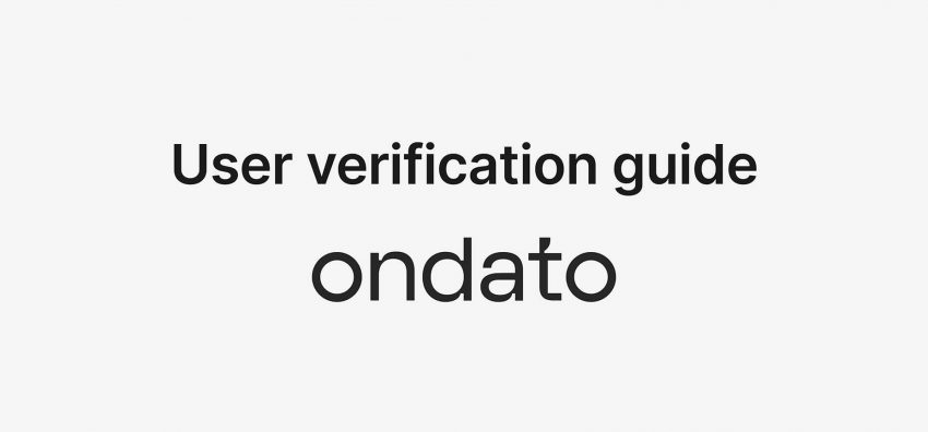 Ondato user verification guide
