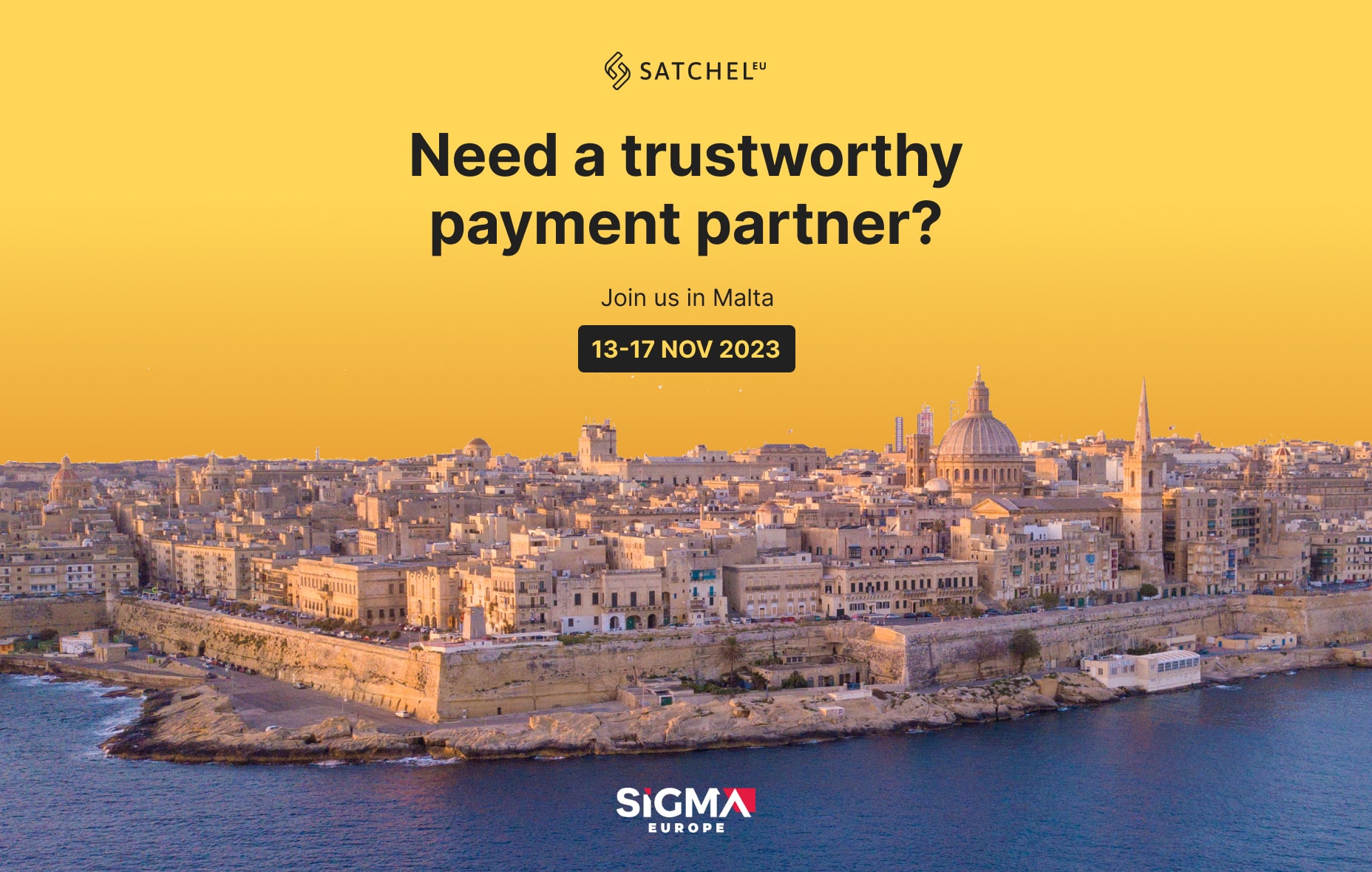 Join us in Malta at SiGMA Europe Summit 2023