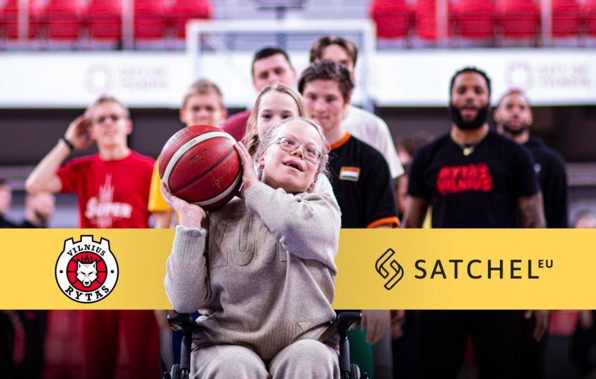 Satchel x BC Rytas event for youths with disabilities